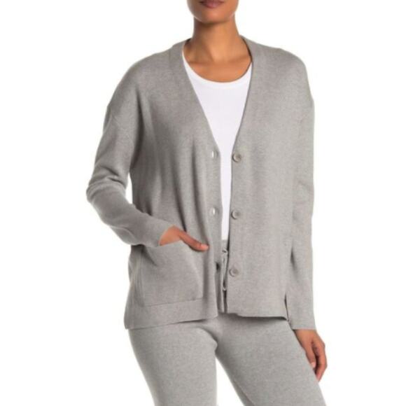 Michael Stars Milano V-neck Cardigan grey small - Picture 1 of 6